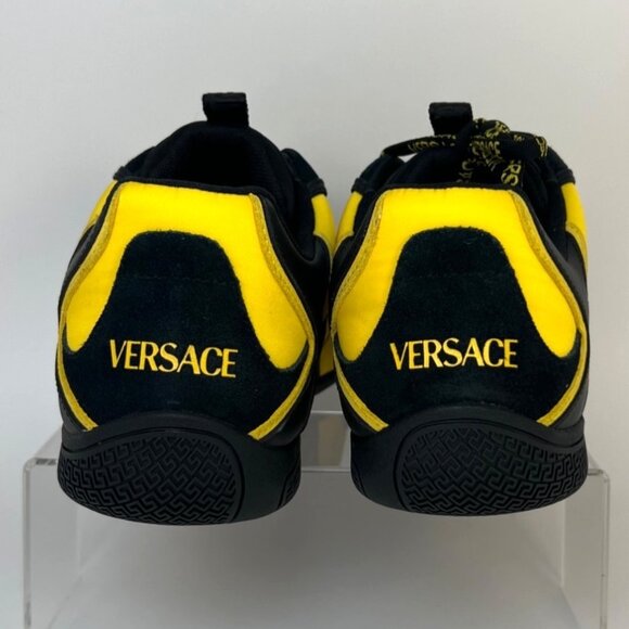 Versace Galaxia Men Sneakers Yellow Black Men Size 46 US13